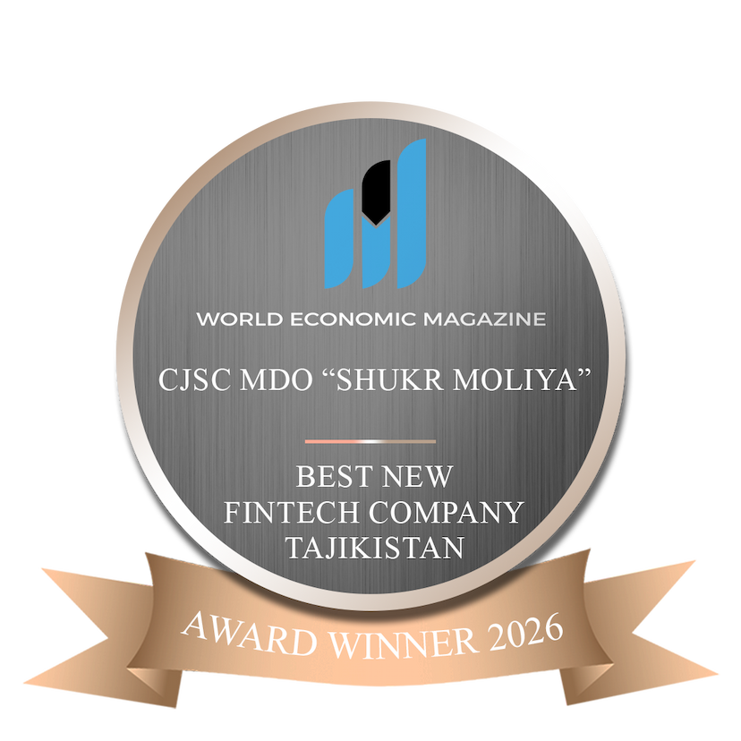 Best New Fintech Company Tajikistan 2026 by World Economic Magazine